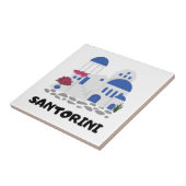 サントリーニギリシャ タイル (側面)