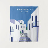 サントリーニギリシャ タペストリー (正面)