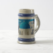 サントリーニギリシャ ビールジョッキ (正面右)