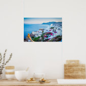 サントリーニギリシャ ポスター (キッチン)