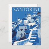 サントリーニギリシャ ポストカード (正面/裏面)