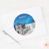 サントリーニギリシャ ラウンドシール (封筒)