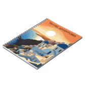 サントリーニギリシャ#1旅行ジャーナル ノートブック (左側)