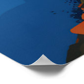 サントリーニギリシャ#1 ポスター (角)