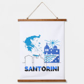 サントリーニギリシャ.b 吊り下げ型タペストリー (正面)