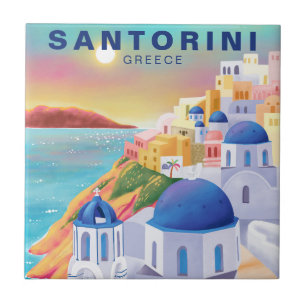 サントリーニギリシャEurope Art Destination Travel タイル