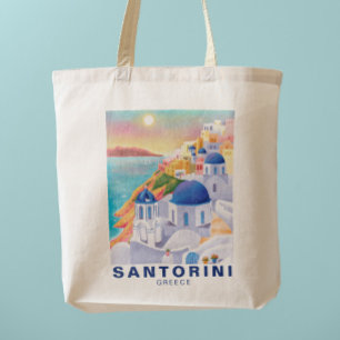 サントリーニギリシャEurope Art Destination Travel トートバッグ