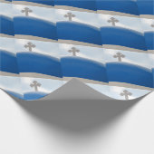 サントリーニクロスの午後の太陽 ラッピングペーパー (角)