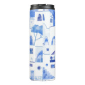 サントリーニグリークアイランドウォーターカラーモノグラム タンブラー (裏面)