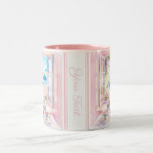 サントリーニグリークトラベルトリートカキースデザートカフェ ツートーンマグカップ (中央)