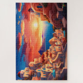 🌅サントリーニサンセットセレニティ ジグソーパズル (縦)