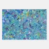 サントリーニシーガラスラッピング紙 ラッピングペーパーシート (正面2)