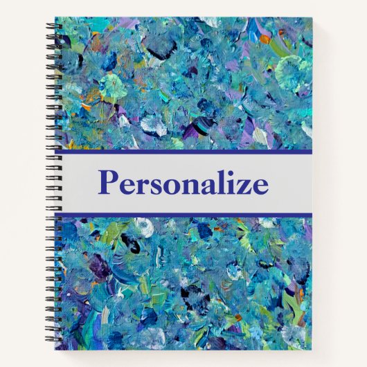 サントリーニシーグラスノートブック ノートブック (正面)