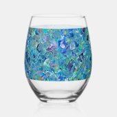 サントリーニシーグラス ステムなしワイングラス (右)