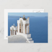 サントリーニチャーチビューポストカード ポストカード (正面/裏面)