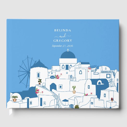 サントリーニデスティネーションギリシャ結婚島の ゲストブック (正面)