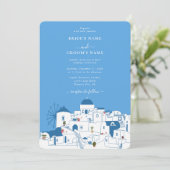 サントリーニデスティネーションギリシャ結婚島の 招待状 (スタンド正面)