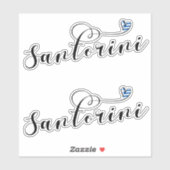 サントリーニハート州旗,ギリシャ,ティラ シール (シート)