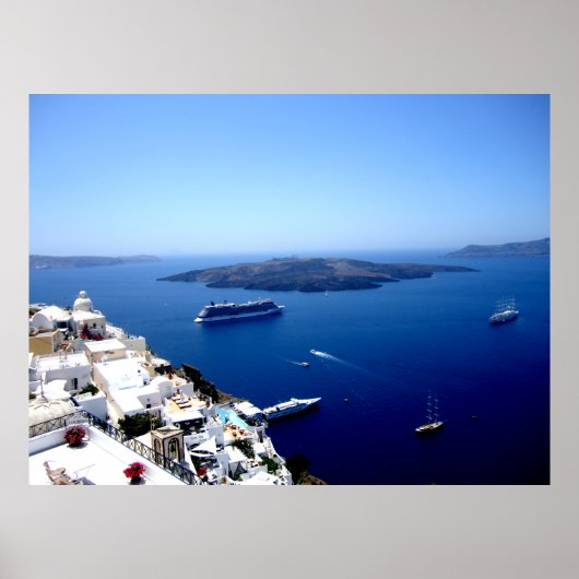 サントリーニパティオのシーン ポスター (正面)