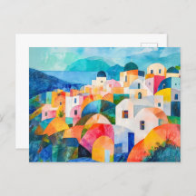 サントリーニヒルサイドイン抽象芸術ハウス