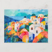 サントリーニヒルサイドイン抽象芸術ハウス シーズンポストカード (正面)