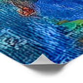 サントリーニヒルサイドイン抽象芸術ハウス ポスター (角)