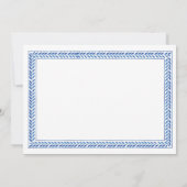 サントリーニブライダルシャワーパーティーギリシャ青 招待状 (裏面)