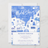 サントリーニブライダルシャワー 招待状 (正面)