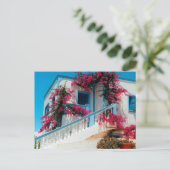 サントリーニブルーメンプラチ ポストカード (スタンド正面)