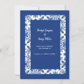 サントリーニブルー結婚ギリシャ 招待状 (正面)