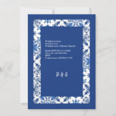 サントリーニブルー結婚ギリシャ 招待状 (裏面)