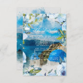サントリーニブルー結婚フローラ詳細情報 エンクロージャーカード (正面/裏面)