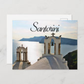 サントリーニベルタワーギリシャ ポストカード (正面/裏面)