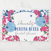 サントリーニミュージカルブーゲンビリアブライダルシャワー スパークリングワインラベル (シングルラベル)