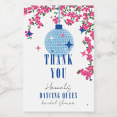 サントリーニミュージカルブーゲンビリアブライダルシャワー ワインラベル (シングルラベル)