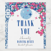 サントリーニミュージカルブーゲンビリアブライダルシャワー ワインラベル (シングルラベル)