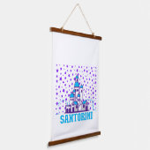 サントリーニメモリ.b 吊り下げ型タペストリー (傾斜あり)