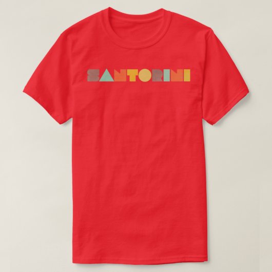サントリーニヴィンテージ Tシャツ (デザイン正面)