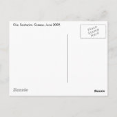 サントリーニ屋根 ポストカード (裏面)