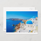サントリーニ島 – カルデラ,ギリシャ ポストカード (正面/裏面)