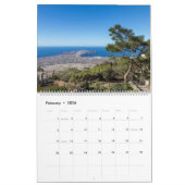 サントリーニ島，ギリシャ写真 カレンダー (2月 2026)