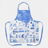 サントリーニ水彩 エプロン (正面)