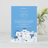 サントリーニ目的地ギリシャ結婚式の日程 プログラム (スタンド正面)