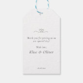 サントリーニ結婚ギリシャの行先の夏 ギフトタグ (裏面)