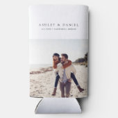 サントリーニ結婚式の引き出物 スリム缶クーラー (裏面)