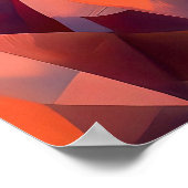 サントリーニ芸術的海岸線 ポスター (角)