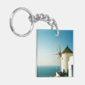 サントリーニ風車(ギリシャ) キーホルダー (正面左)