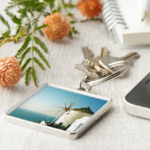 サントリーニ風車（ギリシャ） キーホルダー (側面)