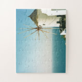 サントリーニ風車（ギリシャ） ジグソーパズル (縦)