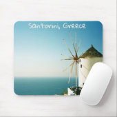 サントリーニ風車（ギリシャ） マウスパッド (マウス)